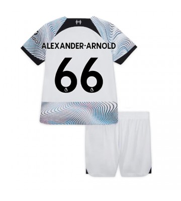 Liverpool Alexander-Arnold #66 Bortedraktsett Barn 2022-23 Kortermet (+ Korte bukser)